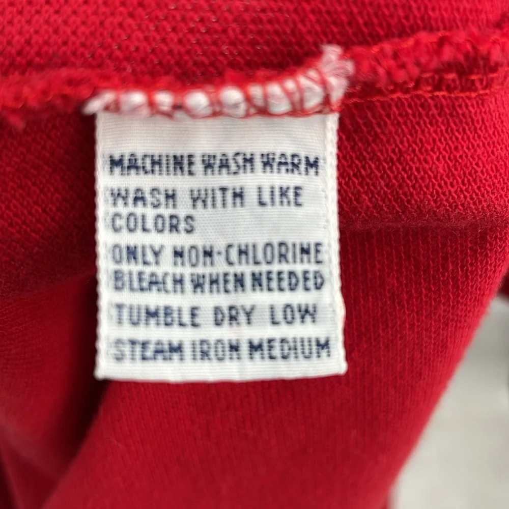 Vintage Polo by Ralph Lauren Red Long Sleeve Collared Pullover Size Extra Large